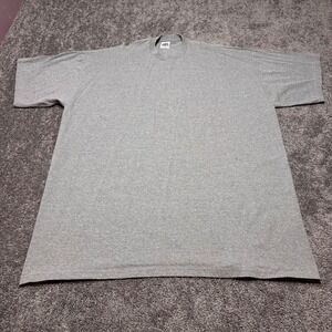Men's Size 7XL T-shirt Gray Blank Shirt Cotton Blend Big & Tall